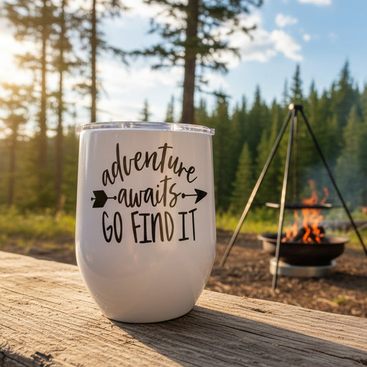 Adventure Awaits Go Find It Design for Drinkware