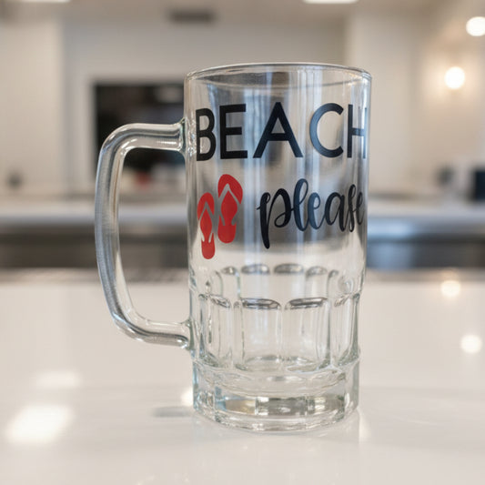 Beach Please Design for Drinkware