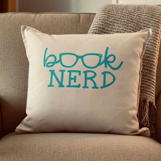 Book Nerd Pillow