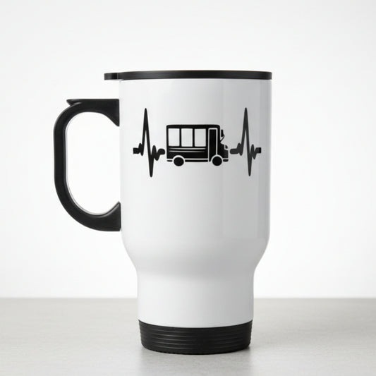 Bus Driver Heartbeat Design for Drinkware
