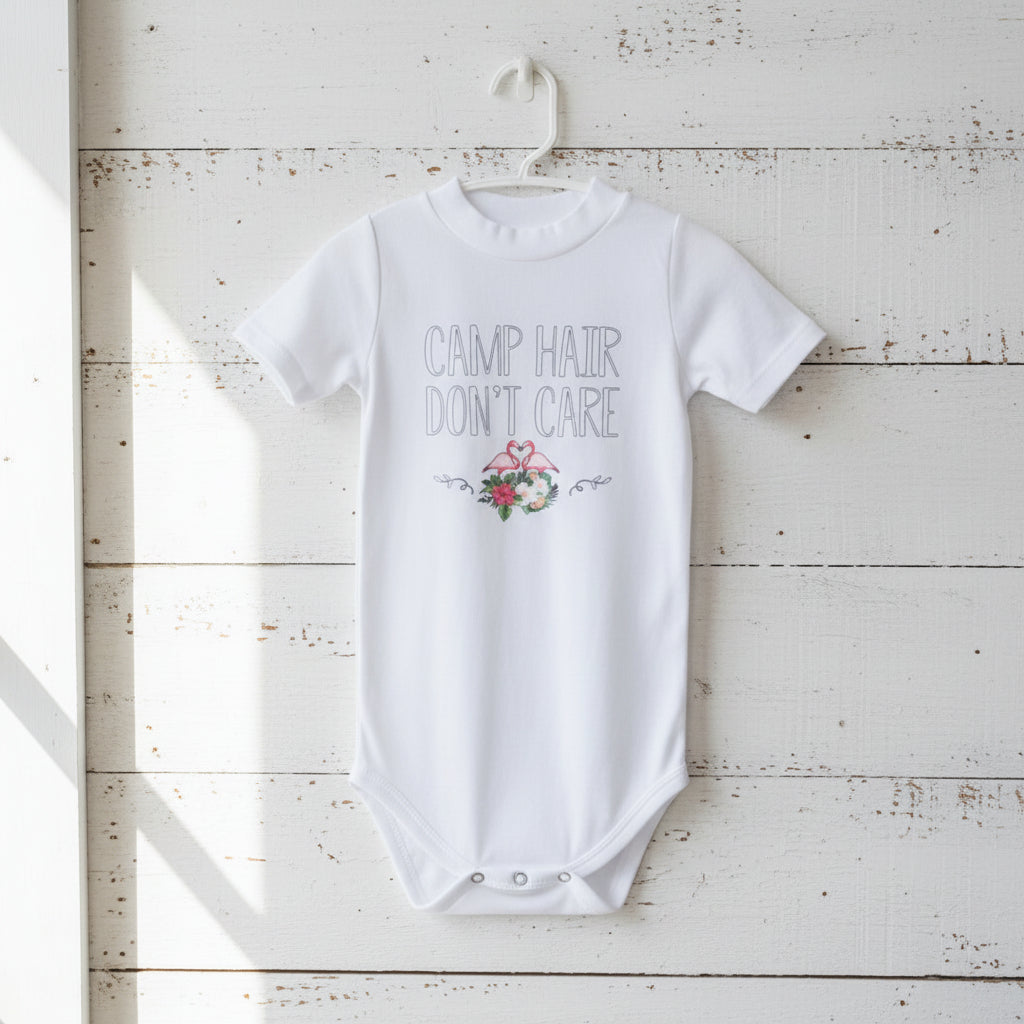 Camp Hair Don't Care Design for Infant Shirt