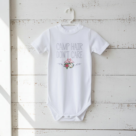 Camp Hair Don't Care Design for Infant Shirt