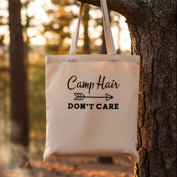 Camp Hair Don't Care Tote Bag