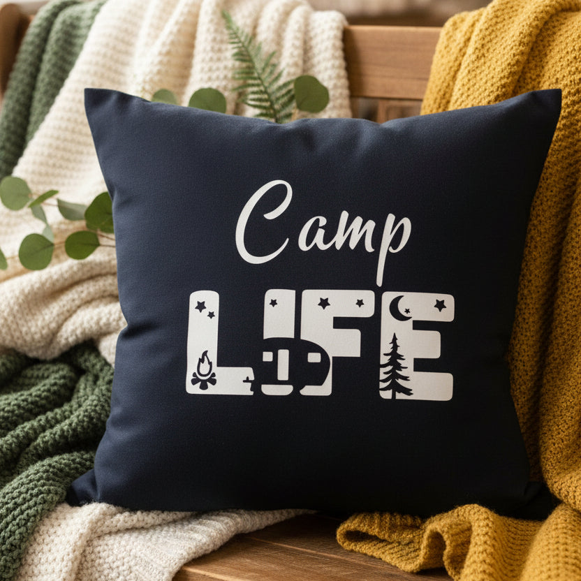 Camp Life Pillow