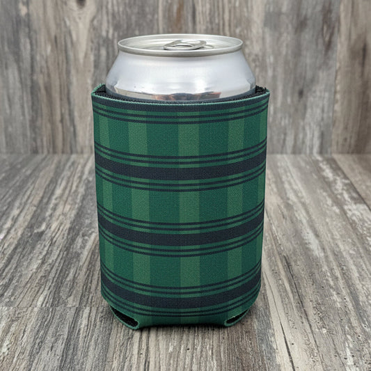 Green Stripe Can Cooler