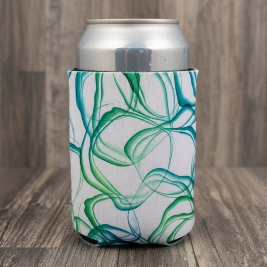 Green Water Stain Can Cooler