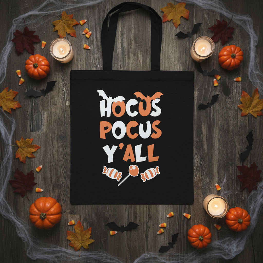 Hocus Pocus Y'all Candy Tote Bag