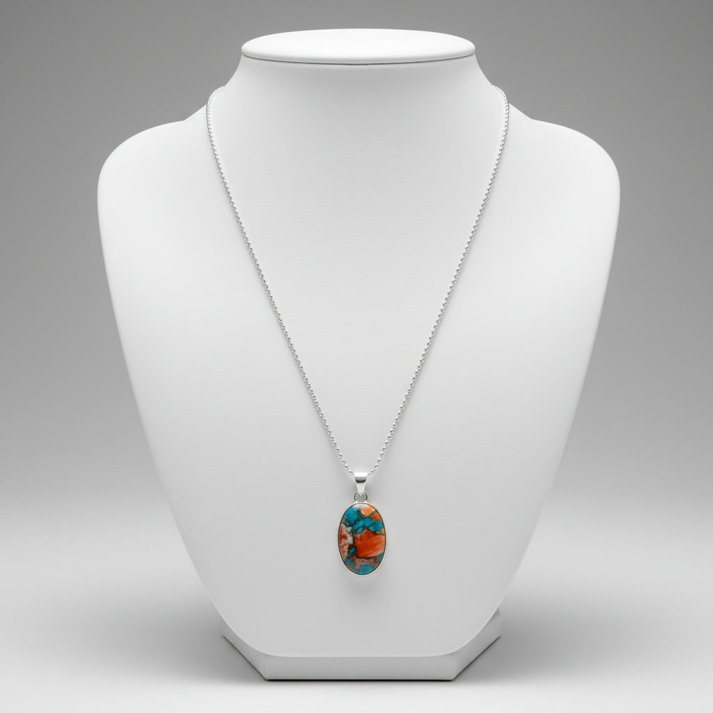 Spiny Oyster Turquoise Necklace