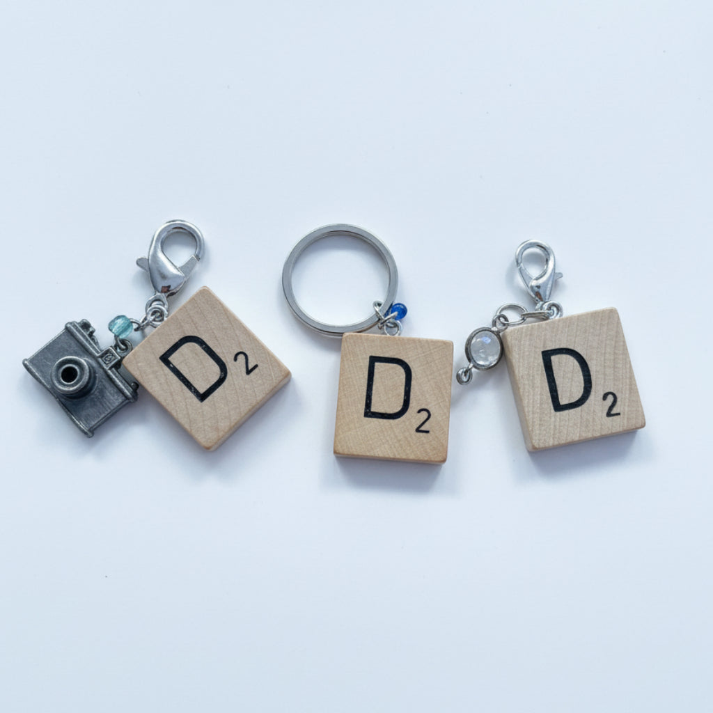 Scrabble "D" Keychains/Zipper Pulls