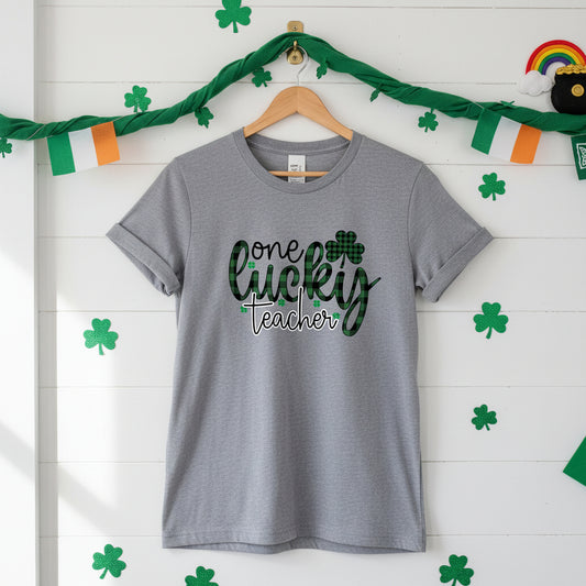 One Lucky Teacher Design for Shirt